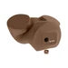Close-up of tan adult stroker with control panel and rounded end
