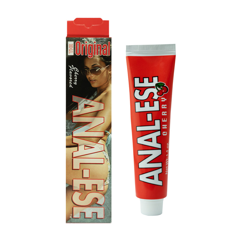 Anal-Ese desensitizing lubricant box and tube, Original, Cherry, 1.5 oz